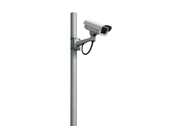 POSTE DE AÇO PARA CÂMERAS DE SEGURANÇA